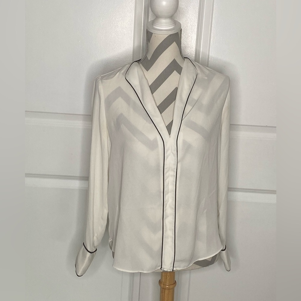 Zara Basics Small White Blouse